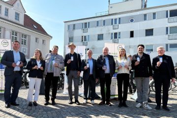 Bild von der öffentlichen Präsentation der "moin mobil-App"